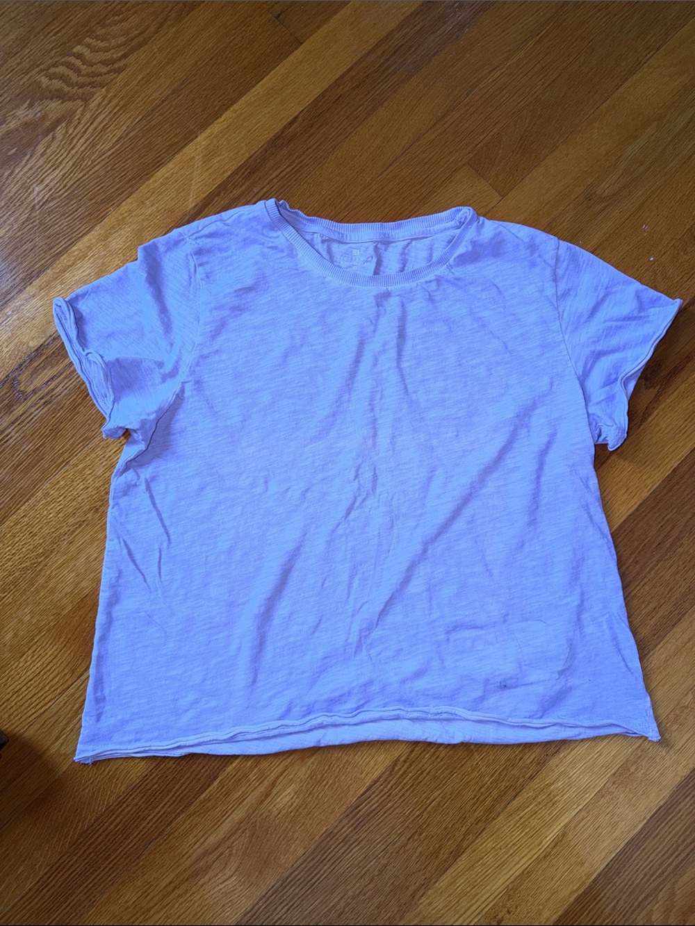 Elliott Lauren Light Lavender Short Sleeve Crewneck Tee